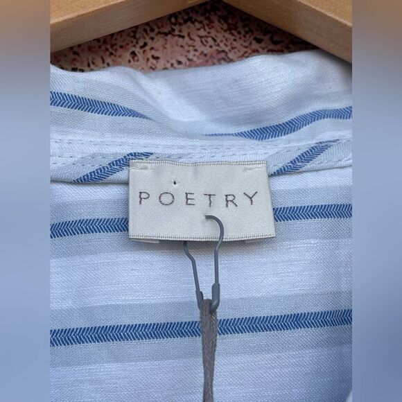 POETRY STRIPE BUTTON THROUGH SHIRT SIZE 8 - Picture 6 of 14